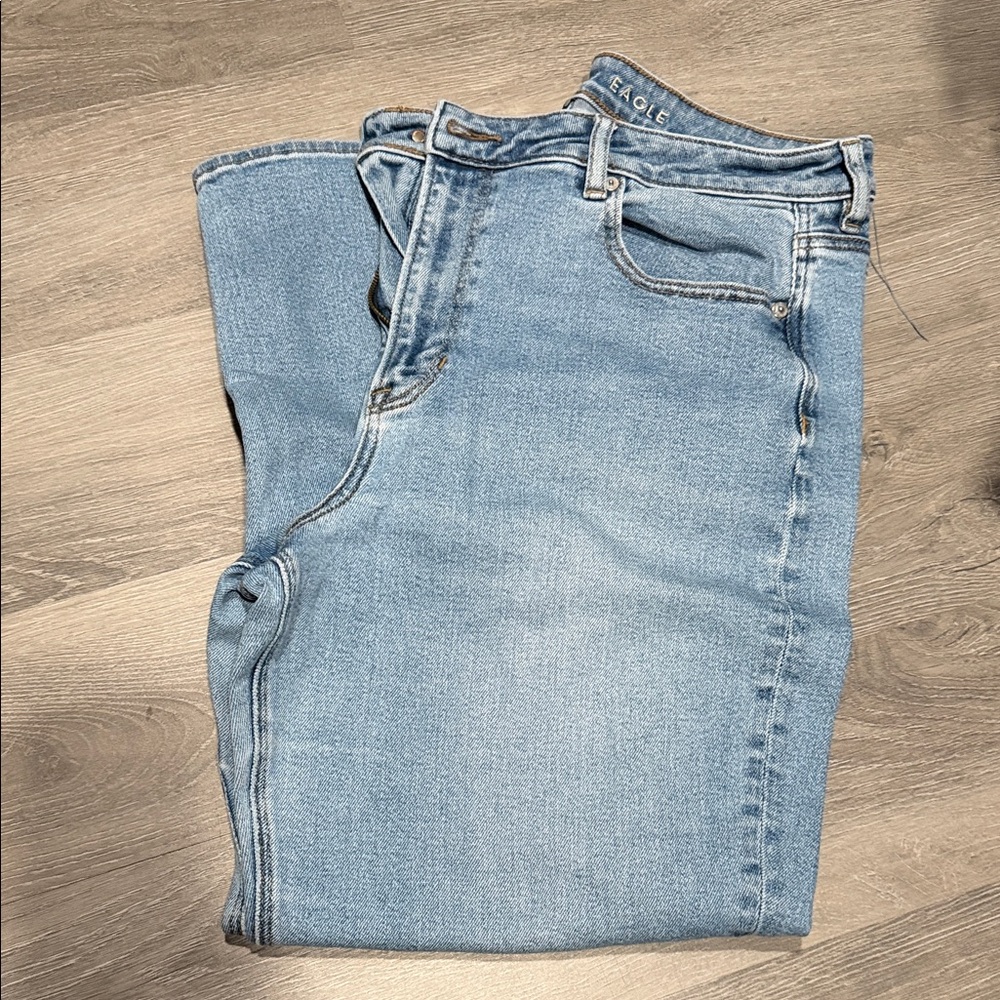 American Eagle Outfitters Light Blue Cropped Jeans